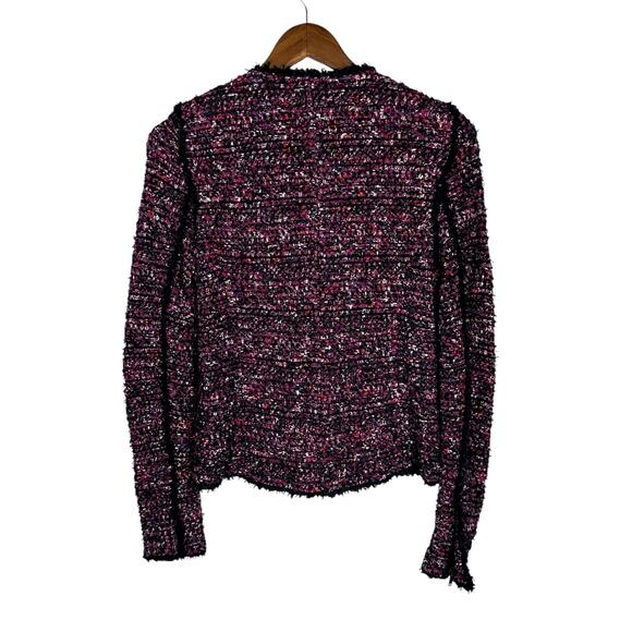 White House Black Market WHBM Amalfi Pink Kiss Tweed Button Blazer Office Jacket - Picture 11 of 14